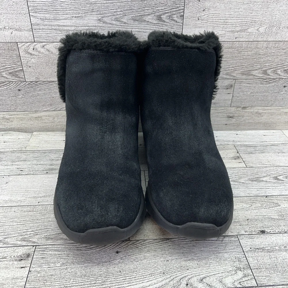 Skechers On The Go Gen 5 Goga Mat 14356‎ Black Suede Ankle Boots Women Size 6